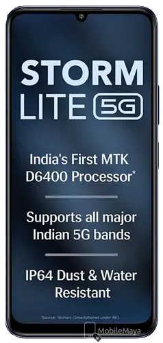 Lava Storm Lite 5G Front Side Image.