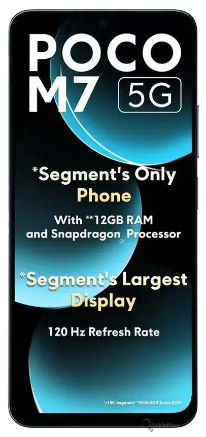 Xiaomi Poco M7 Full Display Side.